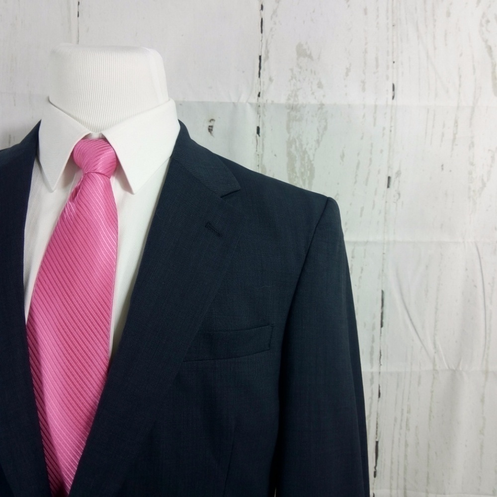 Jos A Bank 42L Blue Suit Blazer Sports Coat
